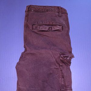 Burgundy jegging cargo pants